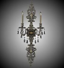  WS9488-U-01G-ST - 2 Light Filigree Extended Top and Tail Wall Sconce